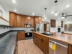 Second full kitchen located downstairs